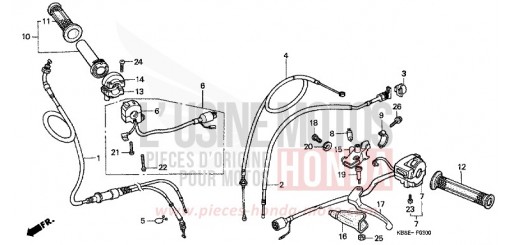 HANDLE LEVER/SWITCH/CABLE NSR125R1 de 2001